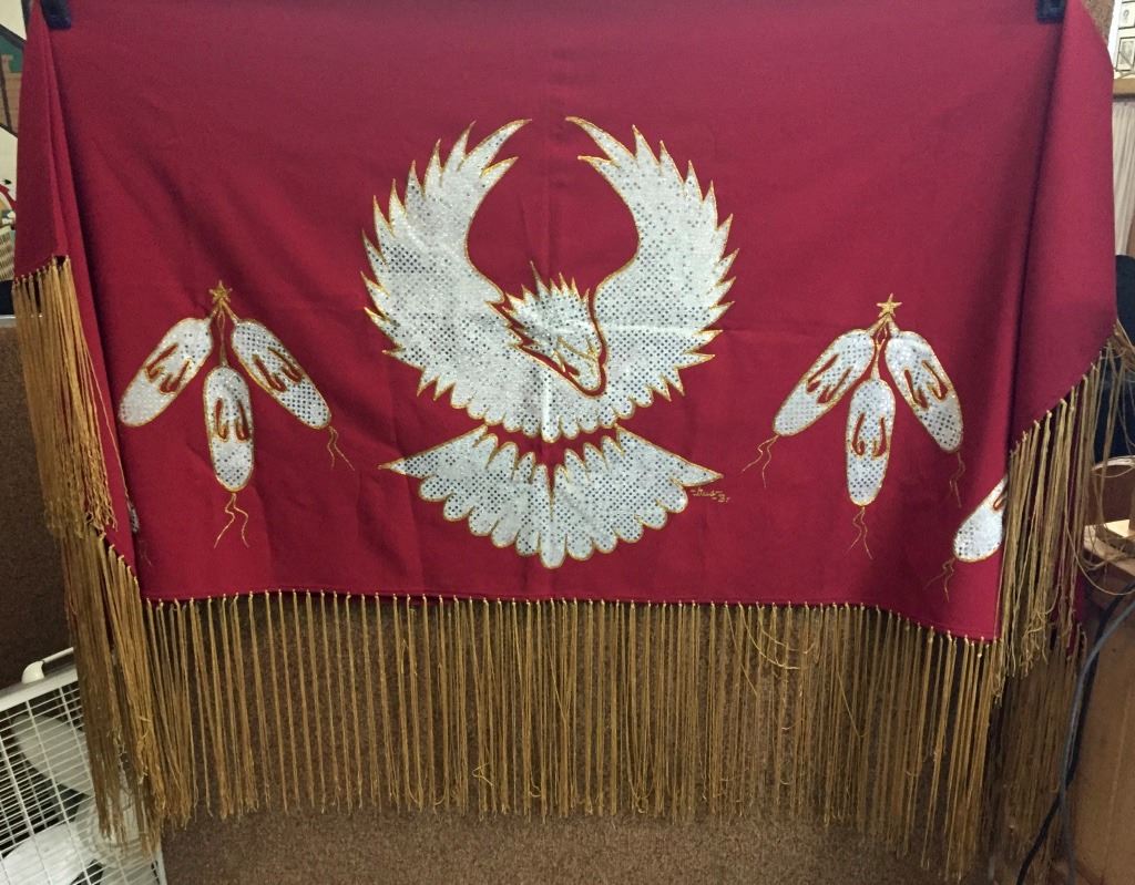 Powwow Carnival Satin Shawl