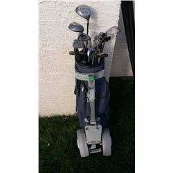 Golf Clubs, Precision II With Cart