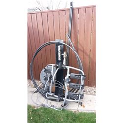 Assorted Lot Of items (Sewer Snake, Bike Carrying Rack, Bell Dish)