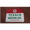 Image 2 : Original DS Porcelain Texaco Motor Oil Sign, Stamped 1947 (14”x11”)