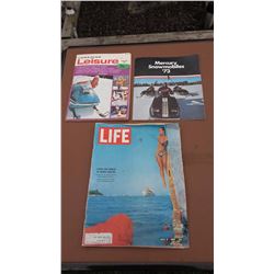 Mercury Snowmobile 1973 Brochure W/ Magazines (2)