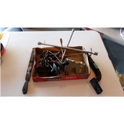 Box Of Wrasps, hitch, Tire Wrench, Misc.