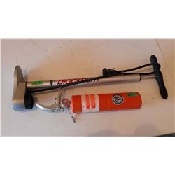 Fire Extinguisher, Black Burn Bike Tire Pump