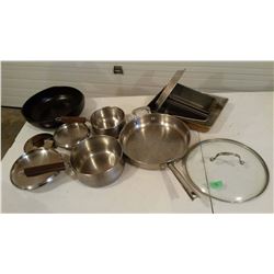 Misc. Stainless Steel Pots And Pans And Misc.