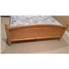 Image 2 : Queen Size Wooden Bed Frame And Mattress