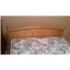 Image 3 : Queen Size Wooden Bed Frame And Mattress