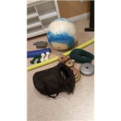 Air Mattress, Weights And Misc.