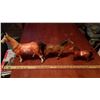 Image 1 : Plastic Horse Figurines (3)