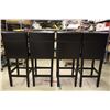 Image 5 : Lot of Leather Bar Chairs (Sold 4 Times The Money)
