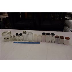Lot of Glass Salt&Pepper Shakers (Some Milk Glass)