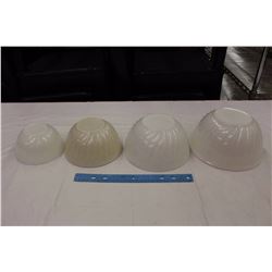 Fire King Ovenware Mixing Bowls (4)