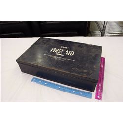 Vintage Curity First Aid Box w/First Aid Contents