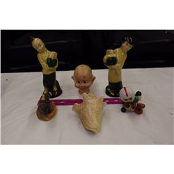 Lot Of Vintage Statues And Paperweights