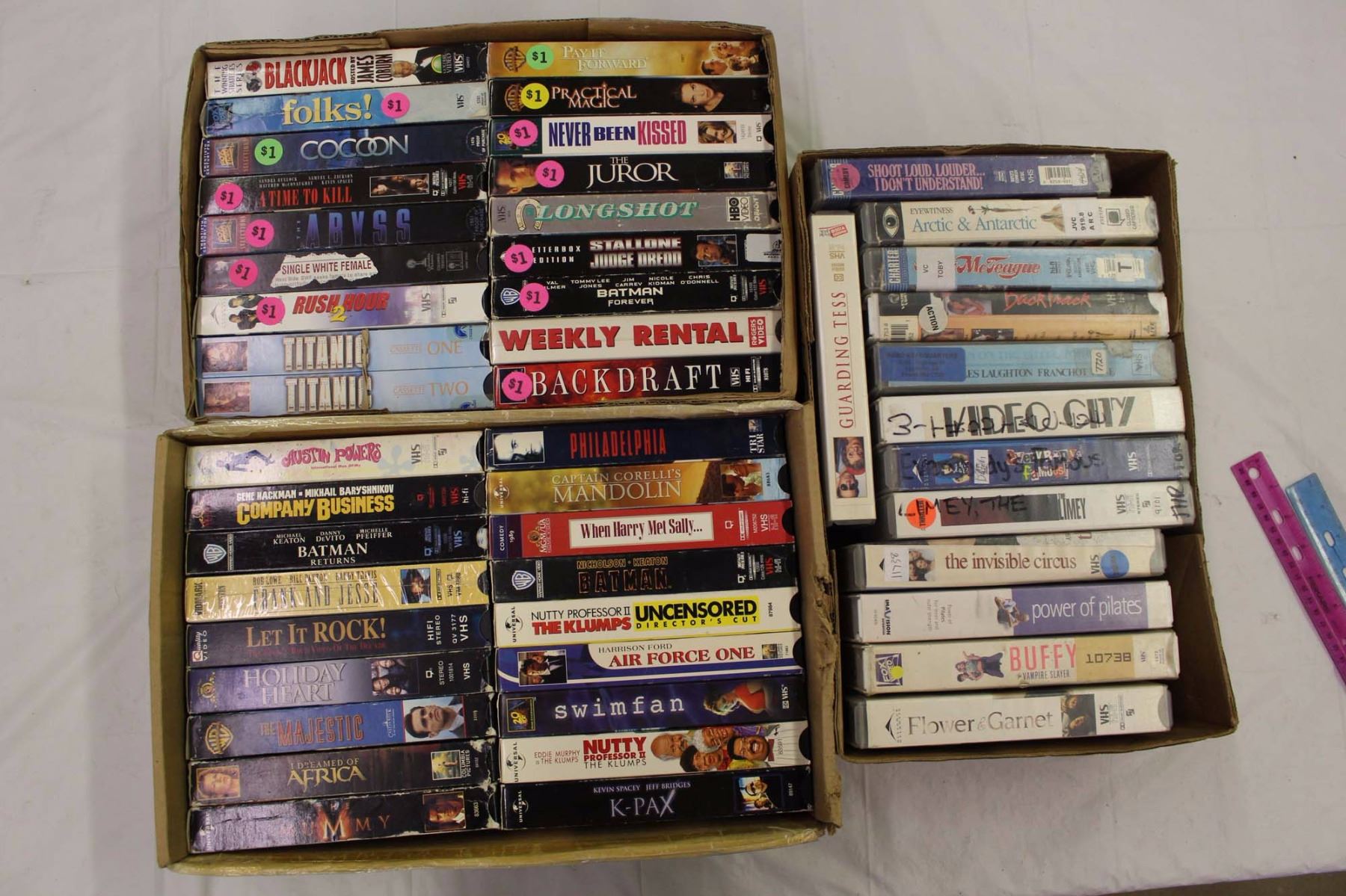 Lot of VHS Movies - Bodnarus Auctioneering