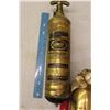 Image 2 : Vintage Brass Fire Extinguishers(2) w/Brackets