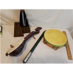 Musical Items (Jade Flute, Serbian Gusle, Tambourine& Metronome)