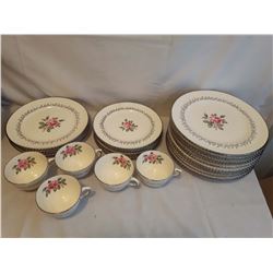 Partial Set of Dishes "Rose of Tralee" Sovereign Potteries (Canada Made)