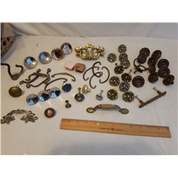 Variety of Old Dresser Hardware