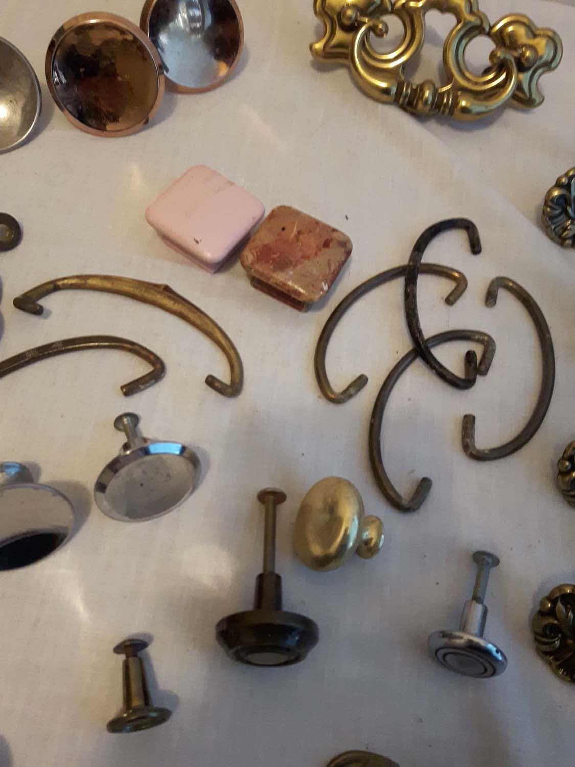 Variety of Old Dresser Hardware