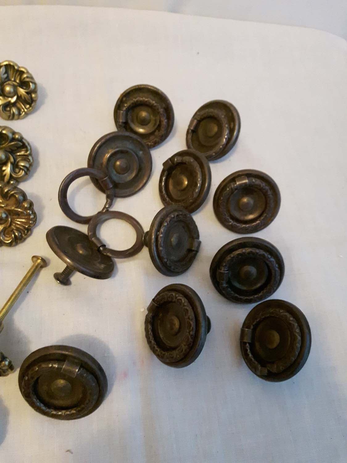 Variety of Old Dresser Hardware