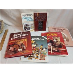 Books on Antiques (6)(Disney, Black, Prints, Jewellery, Depression Glass, Toys)
