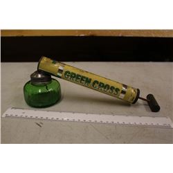 Old Green Cross Insect Sprayer