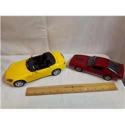 2 Metal Car Models: 1982 Chevy Camero& A Honda S2000 (1/18 Scale)