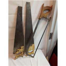 Handsaws(2) & A Meat Saw