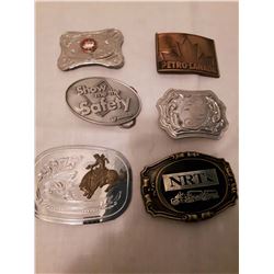 Lot of Belt Buckles (6)