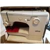 Image 1 : Elna Sewing Machine In Metal Carrying Case
