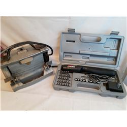 Electric Screwdriver Set &Old Portable Rock Polisher