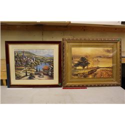 Pair Of Large Framed Prints (31"x26")(27"x23")