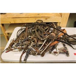 Lot Of Misc. Leather Harness Parts And Bits