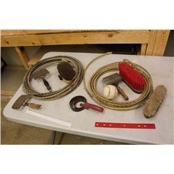 Lot Of Lariats, Livestock Combs, Etc