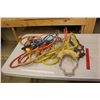 Image 1 : Lot Of Misc. Leather Halter, Rope Halters, Extension Cords