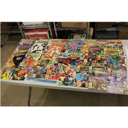 Lot Of Superhero Comic Books, (Fantastic Four, Flash, Spiderman, Black Panther, Daredevil) 70's and 