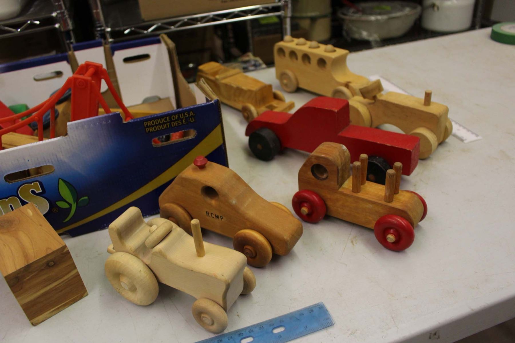 Lot Of Vintage Wooden Children's Toys