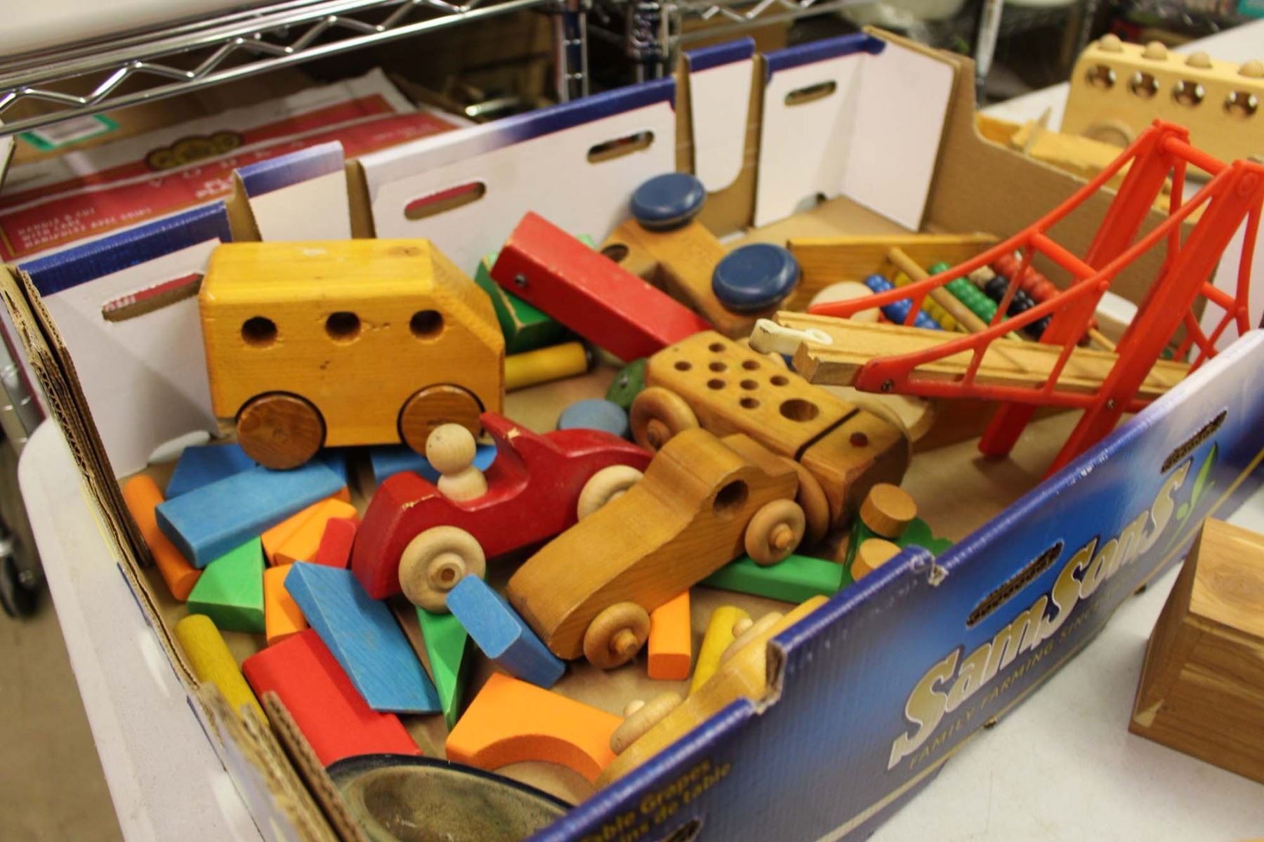Lot Of Vintage Wooden Children's Toys