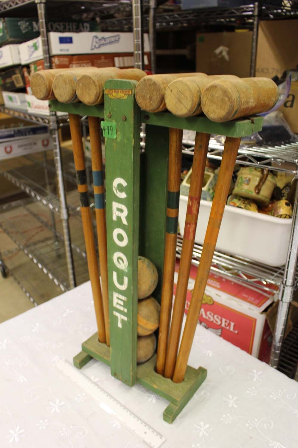 South Bend Wooden Croquet Set