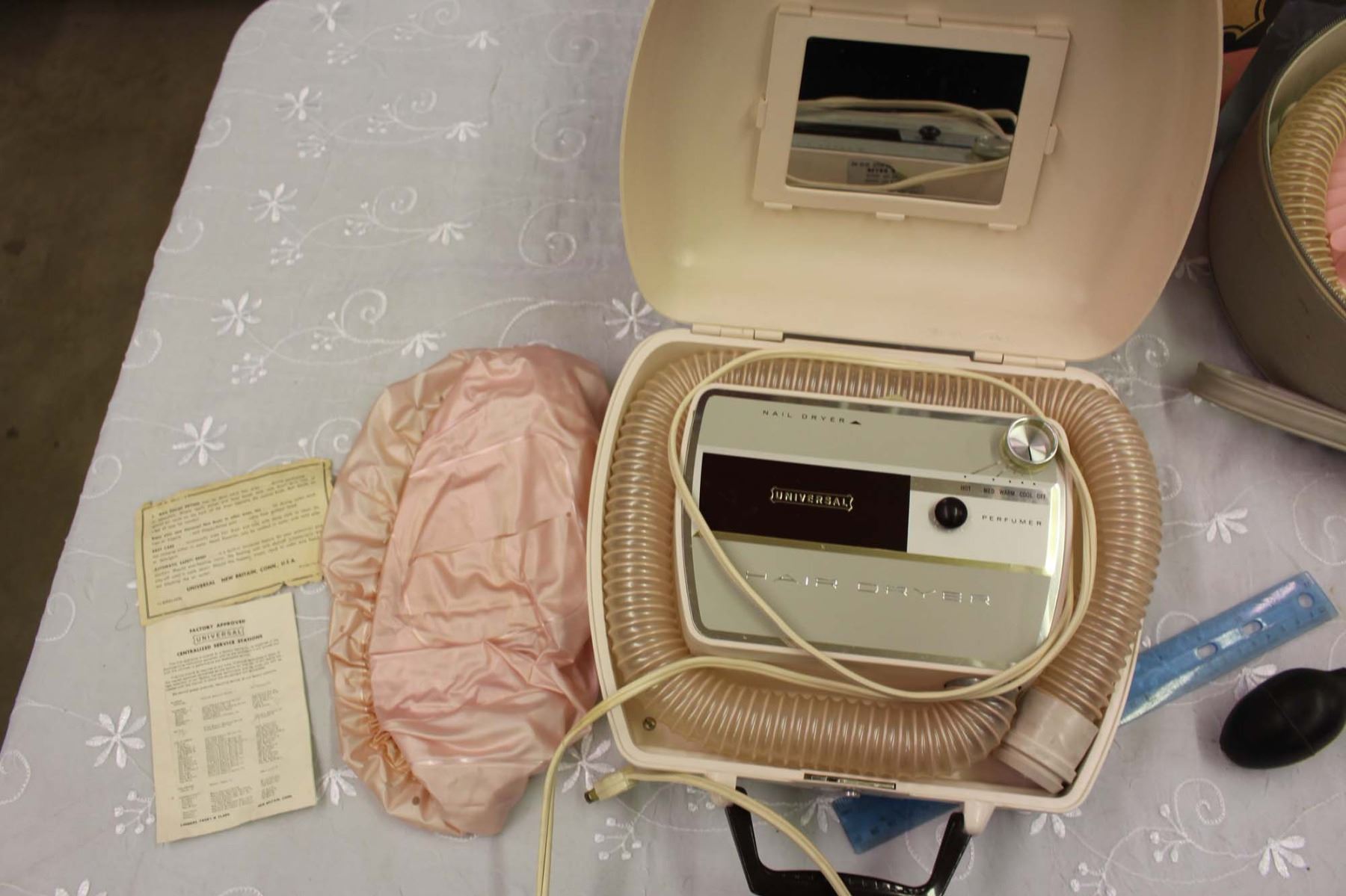 Vintage General Electric Hair Dryer, Universal Nail Polish Dryer, Etc