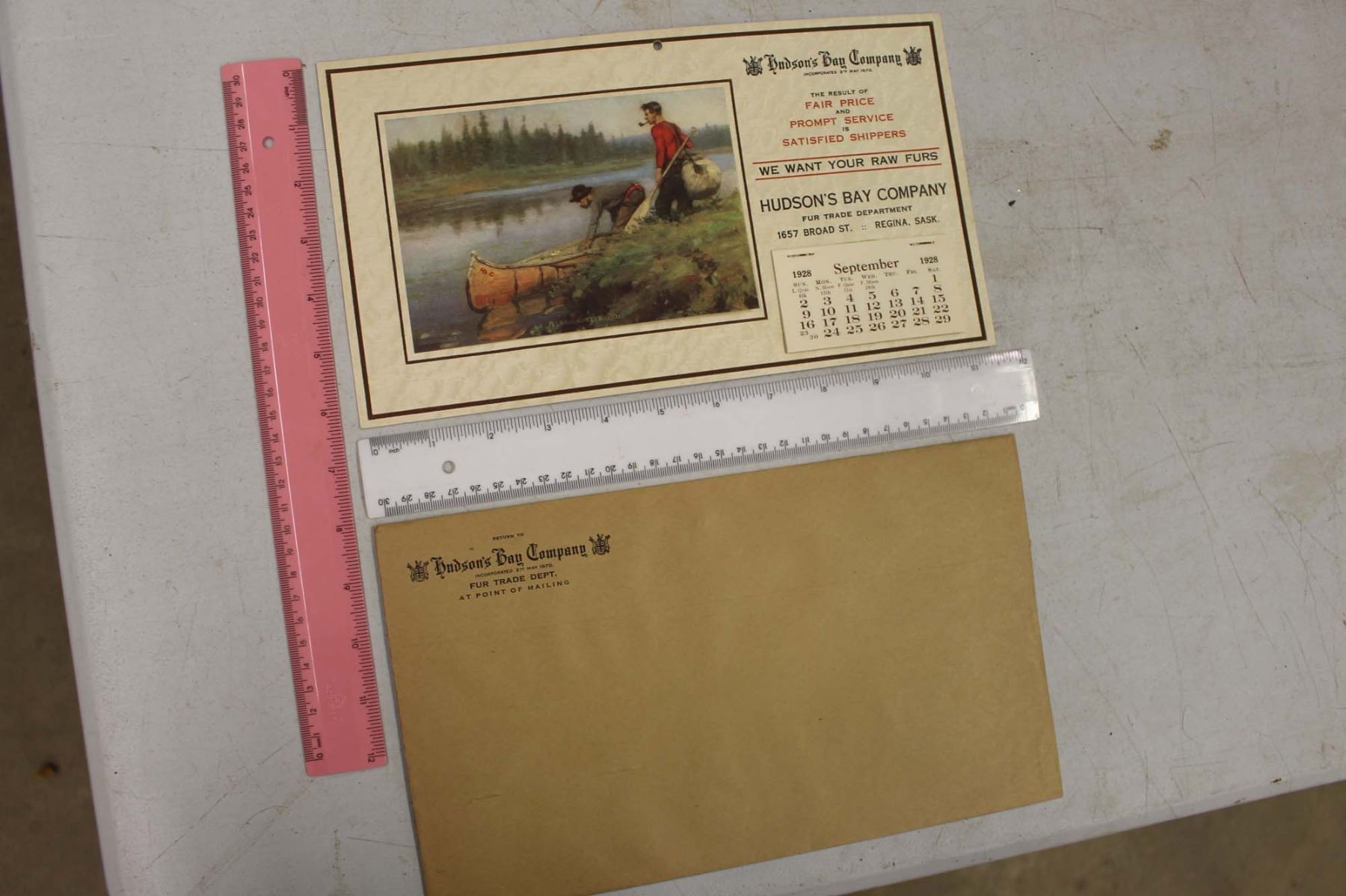 1928 Hudson Bay Company Calendar