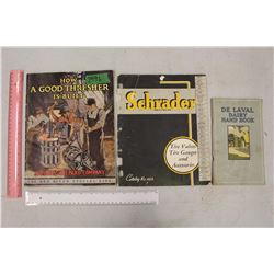 Vintage Farm Related Pamphlets (De Laval Dairy hand book, How A Good Thresher Is Built, Schrac)