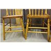 Image 4 : Set of 4 Wooden Hoop Back Chairs