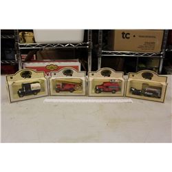 Oil Company Small Toy Trucks (4)(Made in England)