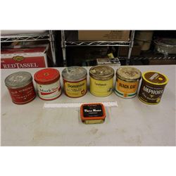 Lot of Old Tobacco Tins (7)