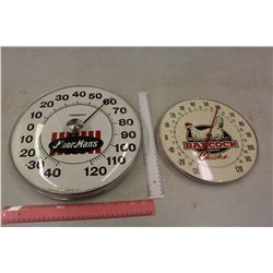 Advertising Thermometers (2)(1 w/No Glass)