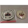 Image 1 : Advertising Thermometers (2)(1 w/No Glass)