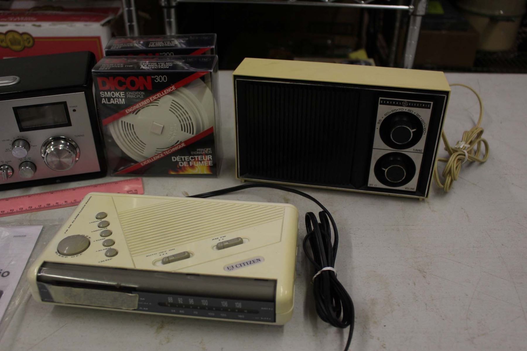 Radios (3)& Dicon Smoke Alarms (2)