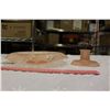 Image 6 : Carnival Glass Cream&Sugar Pieces (3) & Pink Depression Glass Pieces (2)