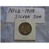 NFLD 1908 Silver 50 Cent coin
